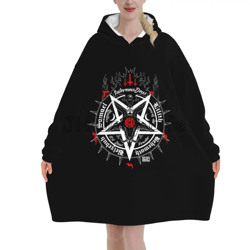 أسود الشيطان الجمجمة الميت رئي - مراجعة Sherpa Hoodie Fleece وسعره