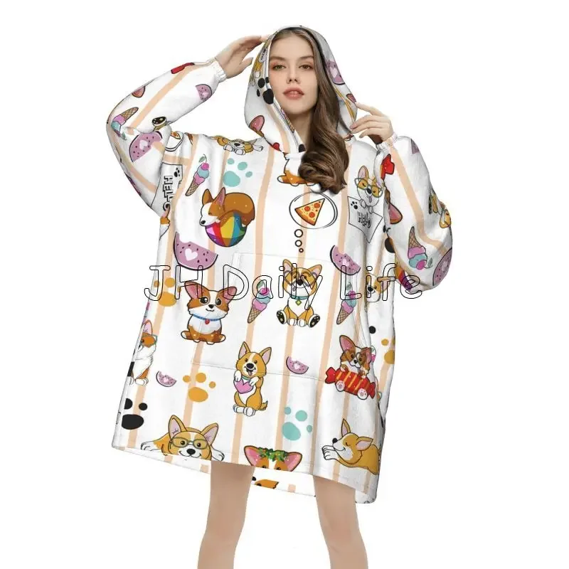 لطيف فصيل كورجي الكلب يمكن ارت - مراجعة Sherpa Hoodie Fleece وسعره