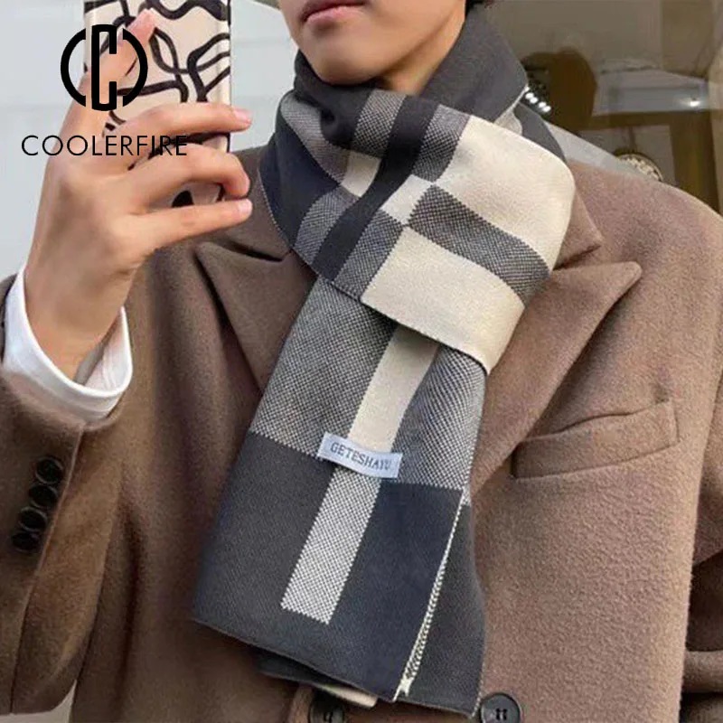 جديد الشتاء الرجال وشاح الدفء  - مراجعة Wool Scarf Men وسعره