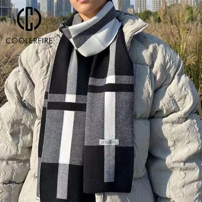 جديد الشتاء الرجال وشاح الدفء  - مراجعة Wool Scarf Men وسعره