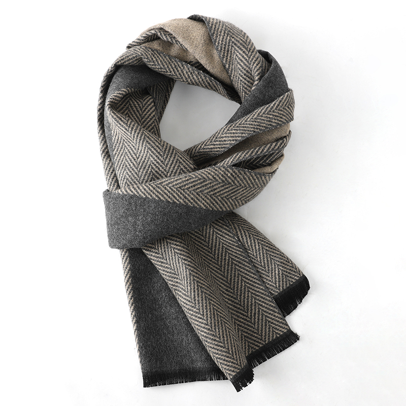 فاخر الشتاء الرجال وشاح شال دا - مراجعة Wool Scarf Men وسعره